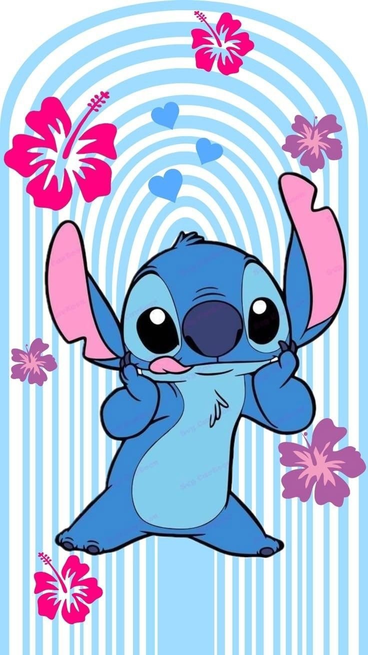 Stitch wallpaper art